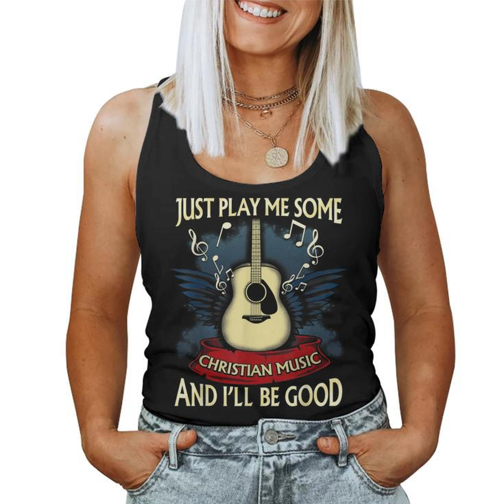 Christian Music Rock And Roll Retro Vintage Music Women Tank Top