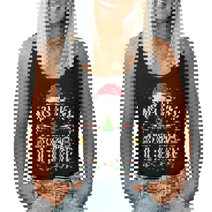 Christmas Most Likely To Drink All The Beer Christmas Women Tank Top