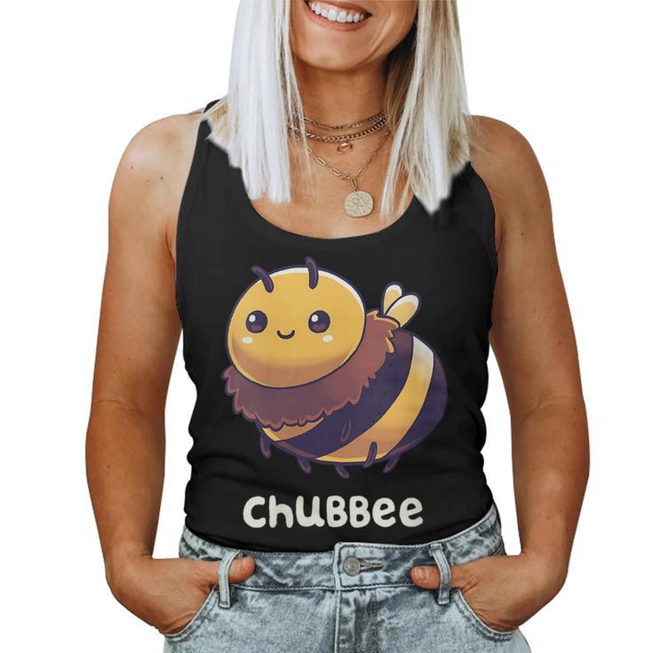 Chubbee Chubby Honey Bee Kawaii  Women Tank Top Weekend Graphic