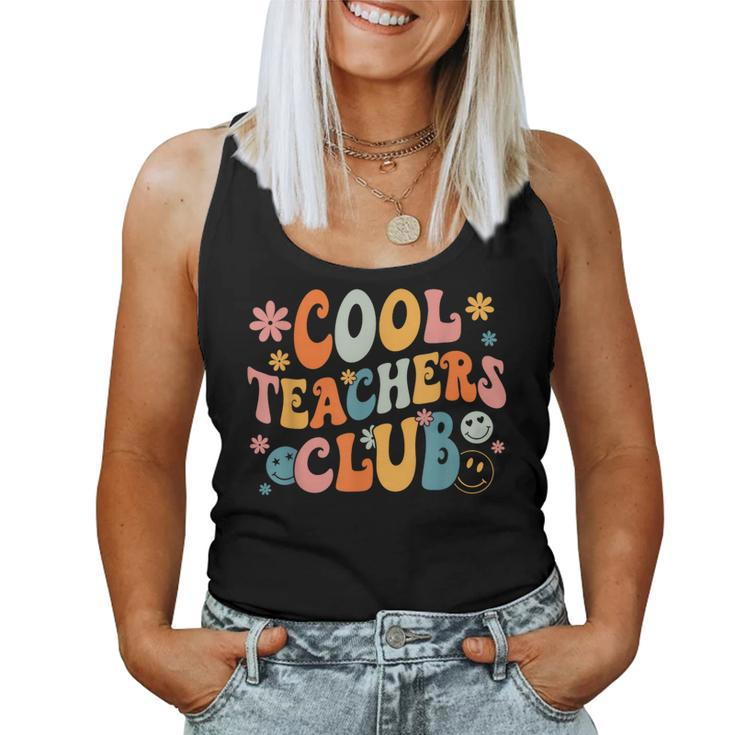Cool Teachers Club Back To School Groovy Teacher Women Tank Top