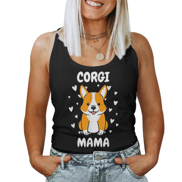 Corgi Mama Mom Mummy Mum Mommy Mother Dog Lover Women Tank Top