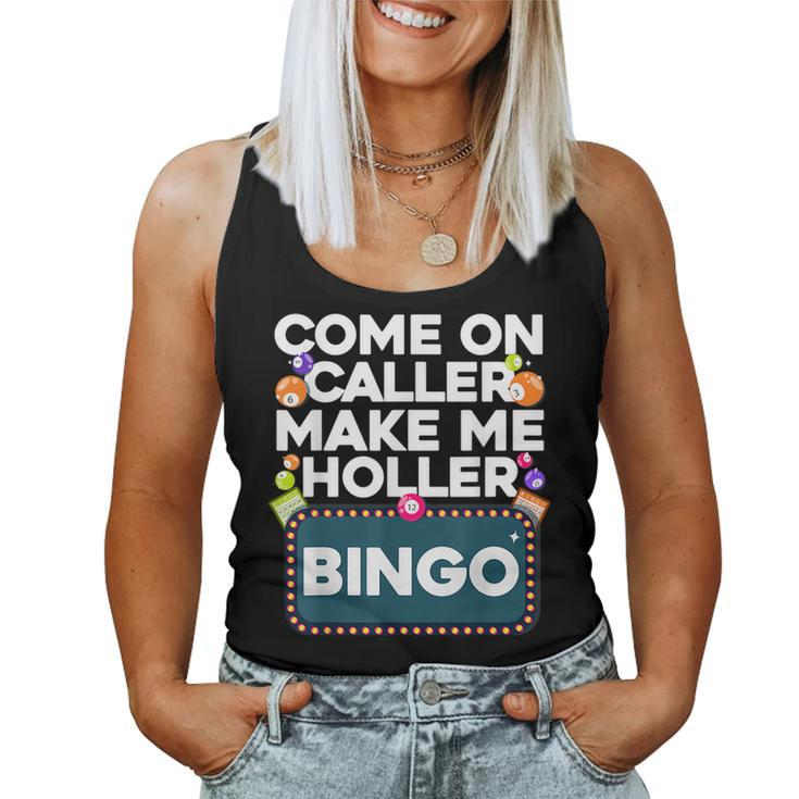 Cute Bingo Design For Men Women Casino Game Bingo Lovers  Women Tank Top Basic Casual Daily Weekend Graphic