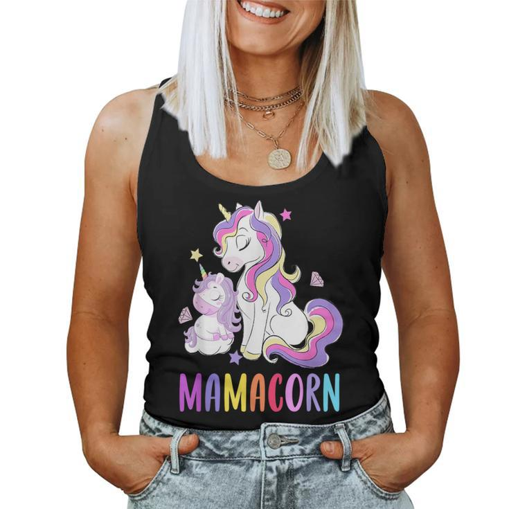 Cute Mamacorn Unicorn 2021 Rainbow Colors Women Tank Top
