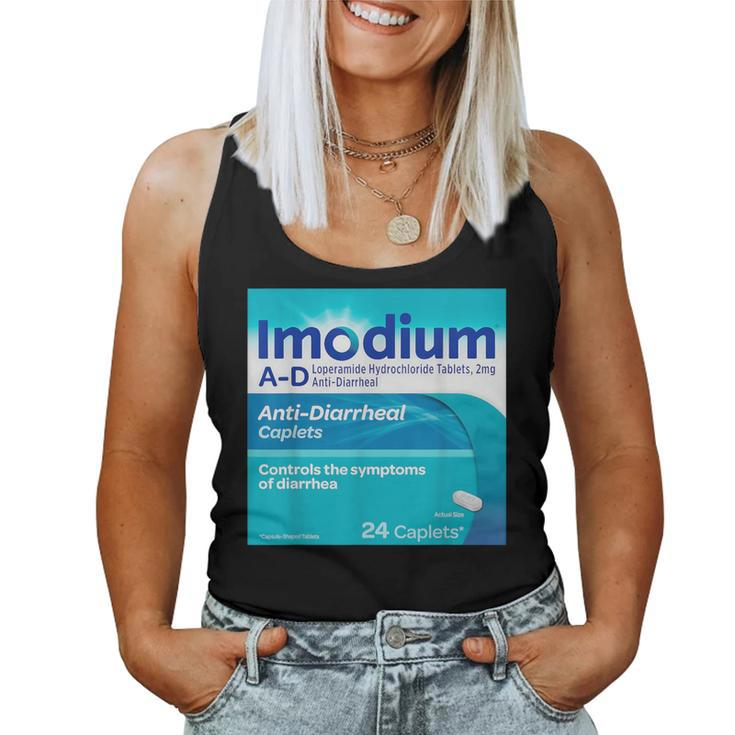 Cute Nurse Pharmacy Halloween Costume Imodium Anti Diarrheal Women Tank Top