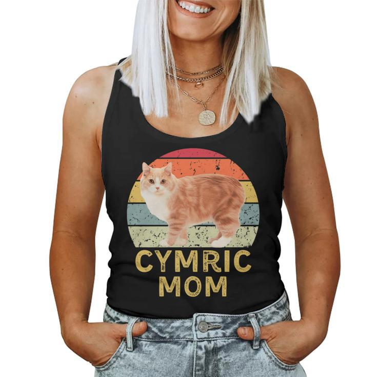 Cymric Cat Mom Retro Vintage Cats Lovers & Owners Women Tank Top