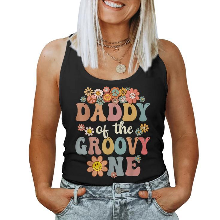 Daddy Of Groovy One Matching Family First Birthday Party Women Tank Top