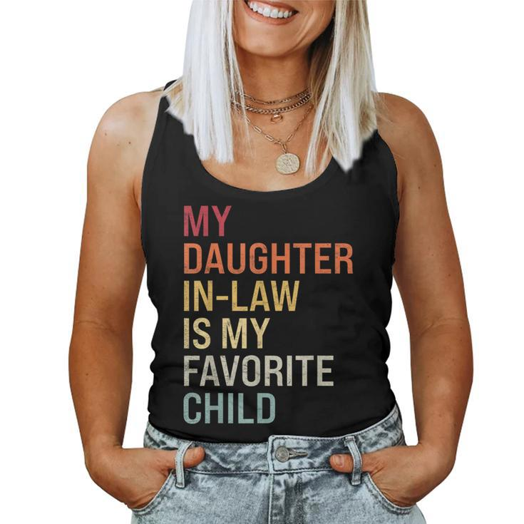 My Daughter In Law Is My Favorite Child Mother In Law Retro Women Tank Top