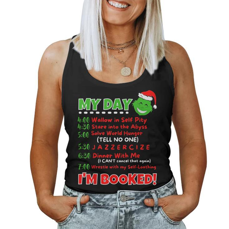 My Day Schedule I’M Booked Christmas Sweater Christmas 2021 Women Tank Top