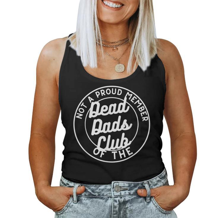 Dead Dad Club Funny Saying Funny Sarcastic  Women Tank Top Basic Casual Daily Weekend Graphic