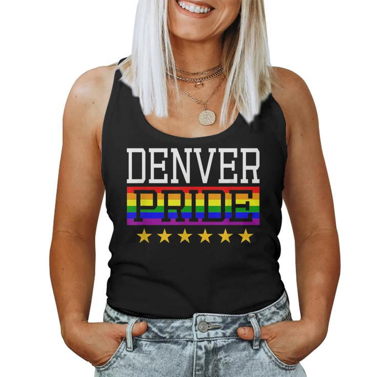 Denver Pride Gay Lesbian Queer Lgbt Rainbow Flag Colorado Women Tank Top