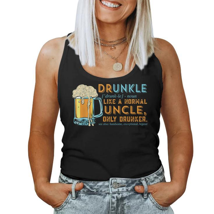 Druncle Like A Uncle But Only Drunker Christmas Idea Women Tank Top
