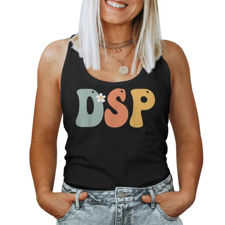 Dsp Direct Support Staff Week Groovy Appreciation Day Women Tank Top