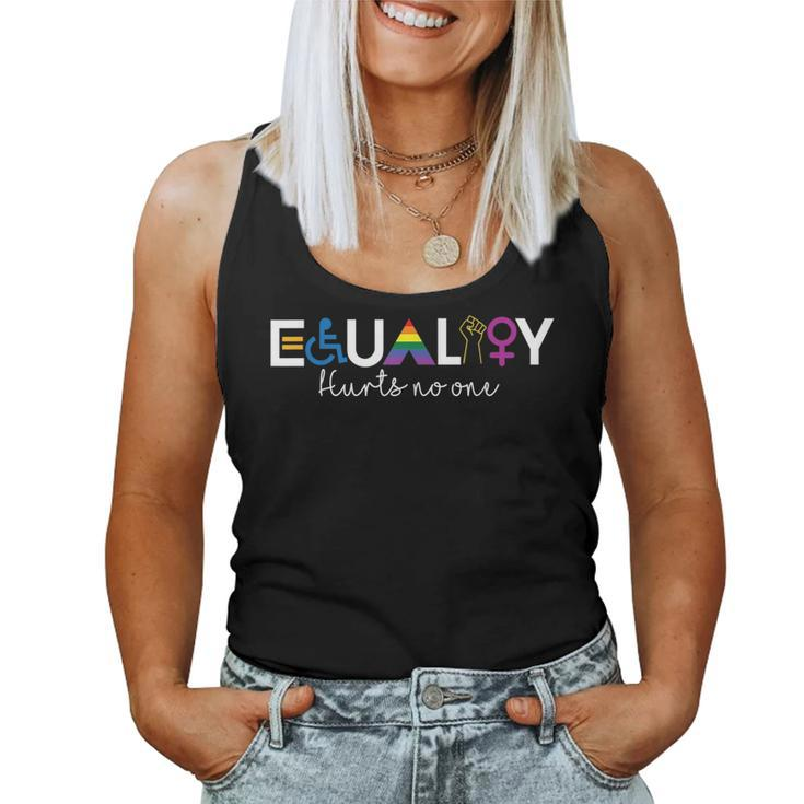 Equality Hurts No One Rainbow Lgbtq Gay Pride Women Tank Top