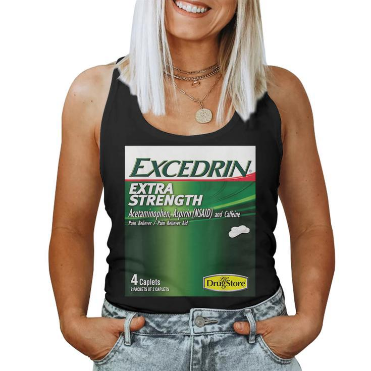 Excedrin Extra Strength Nurse Pharmacy Halloween Costume Women Tank Top