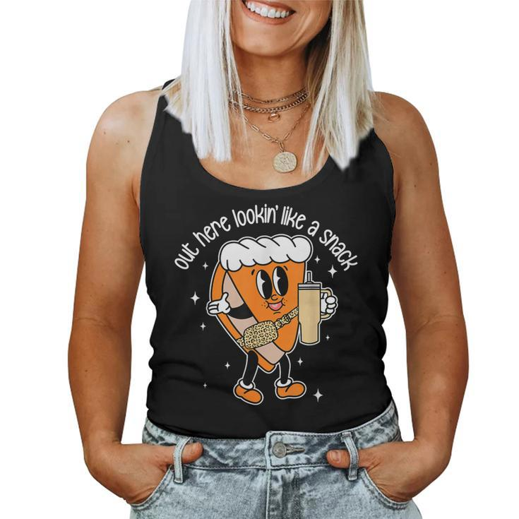 Fall Out Here Looking Like A Snack Pumpkin Spice Cute Women Tank Top