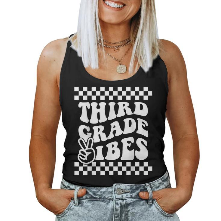 First Day Of Third Grade Vibes Girls Back To School Boys Women Tank Top