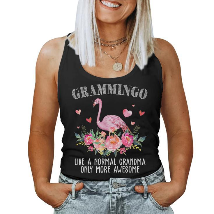 Flamingo Grammingo Like A Normal Grandma Grandma Women Tank Top
