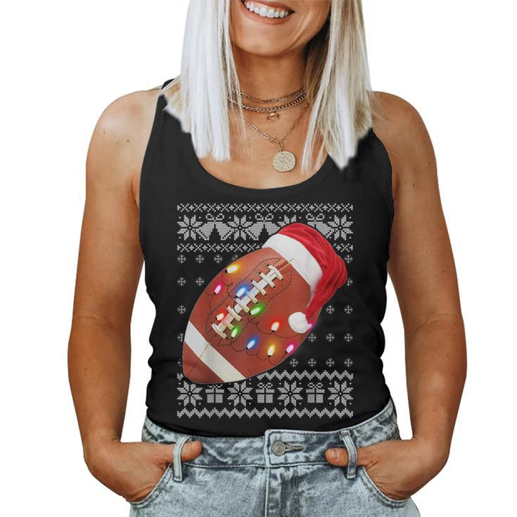 Football Christmas Ugly Christmas Sweater Women Tank Top
