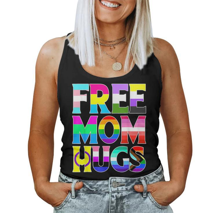 Free Mom Hugs Rainbow Flag Lgbtq Pride Month Cute Trans Women Tank Top