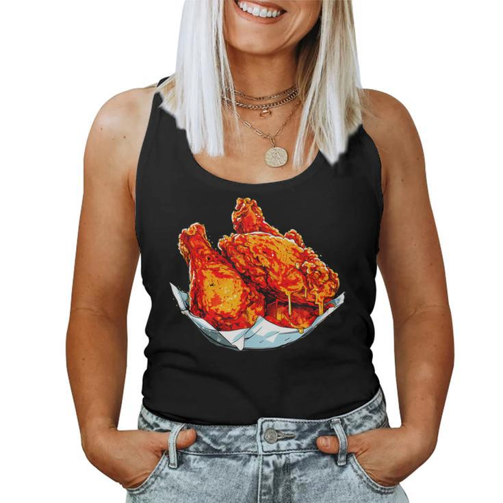 Fried Chicken Chicken Wings Fast Food Lover Women Tank Top