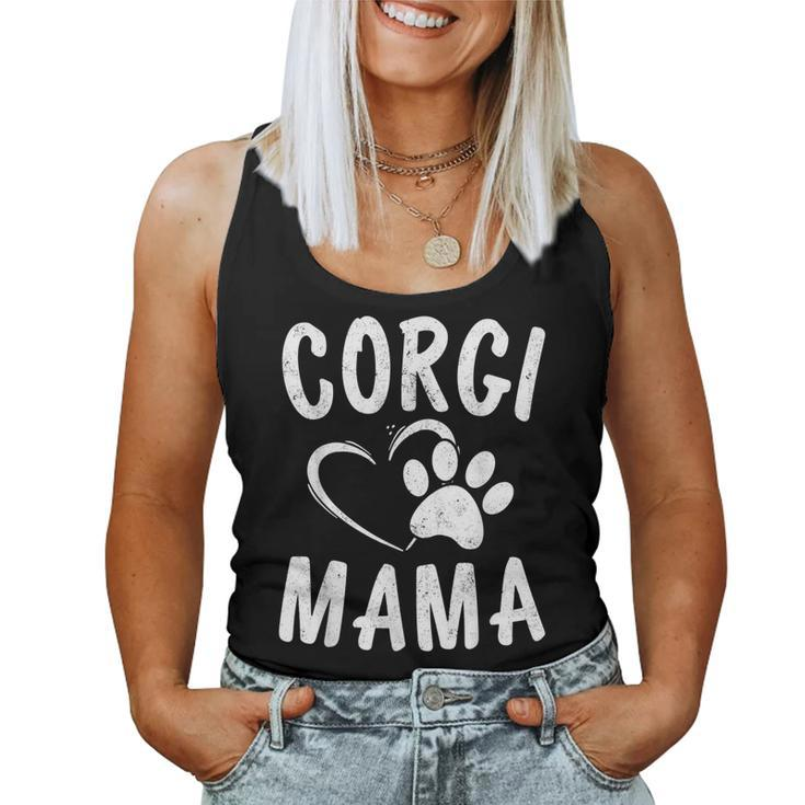 Fun Welsh Corgi Mama Pet Lover Apparel Dog Mom Women Tank Top