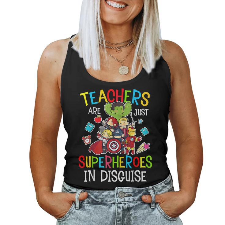 Back To School Teachers Are Superheroes Women Tank Top