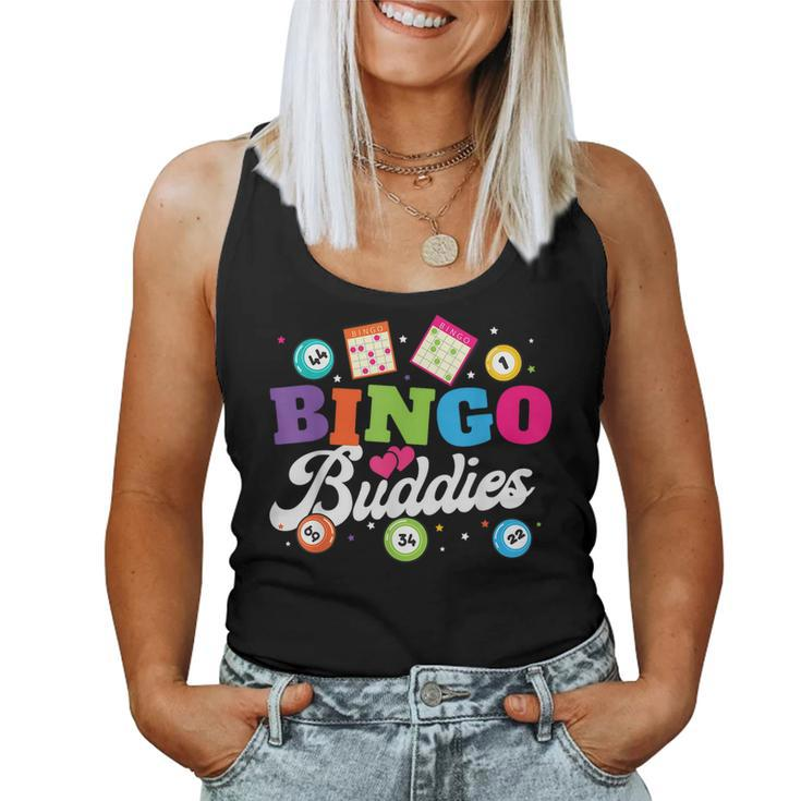 Funny Bingo Buddies  Lucky Game Matching Team Men Women  Women Tank Top Weekend Graphic