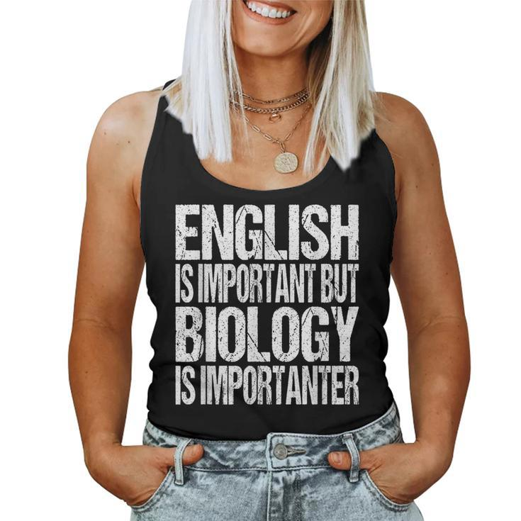 Biology Quote Back To School Student Teacher Women Tank Top