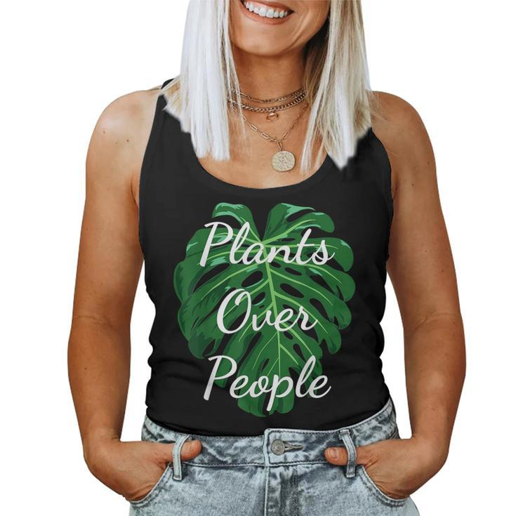 Monstera Adansonii Plants Over People Monstera Leaf Women Tank Top