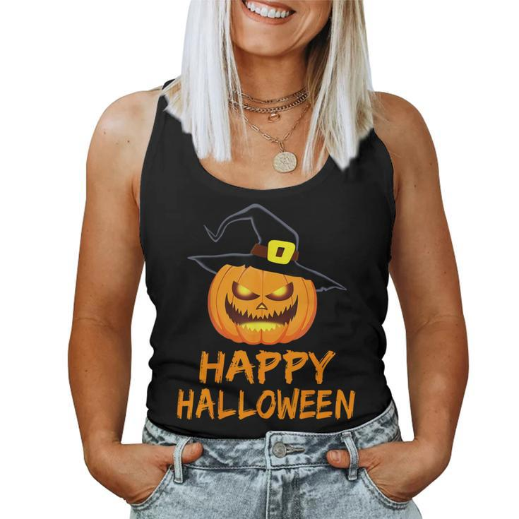 Pumpkin Happy Halloween Costume Boys Girls Women Tank Top