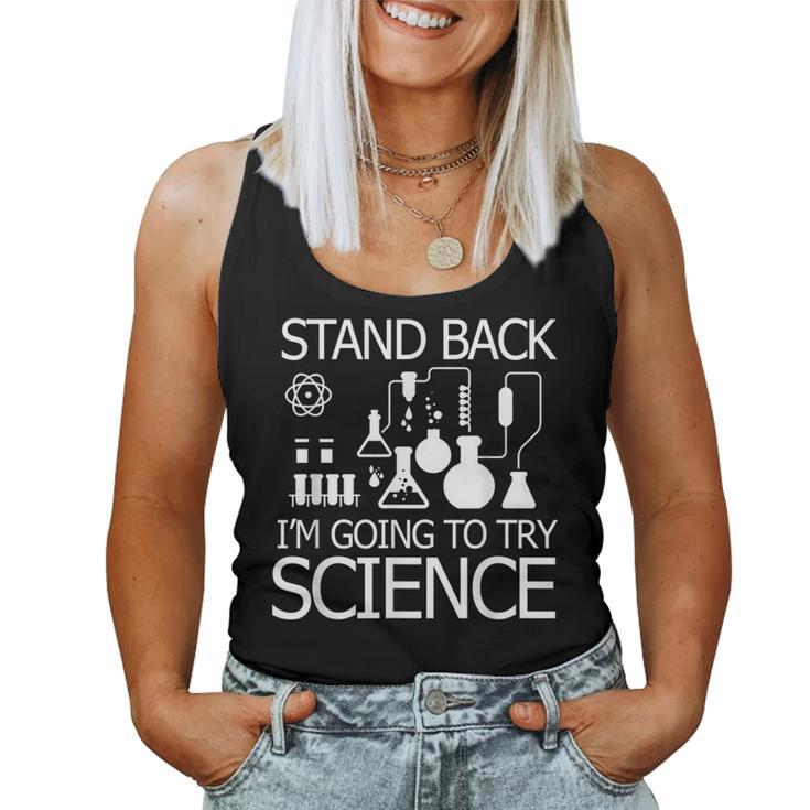 Scientist Vintage Try Science Teacher Women Tank Top