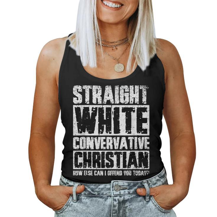Straight White Conservative Christian Women Tank Top