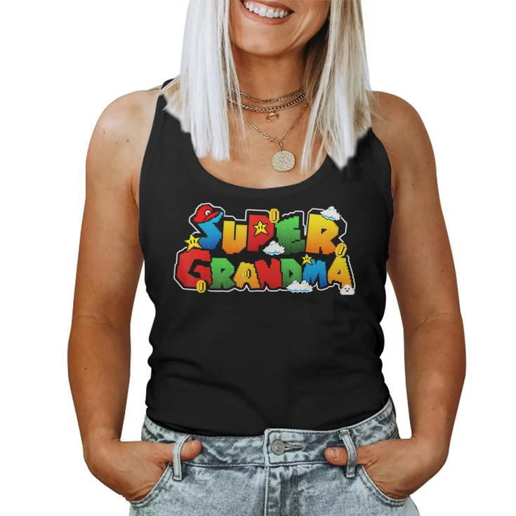 Gamer Super Grandma Funny Gamer Gifts For Grandma Women Tank Top