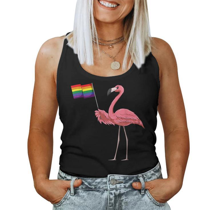 Gay Flamingo Lgbt Pride Rainbow Flag Flamingo Pride Month Women Tank Top