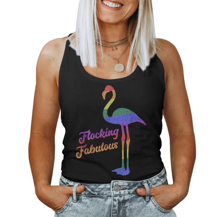 Gay Pride Rainbow Flamingo Lgbt Pride T Women Tank Top