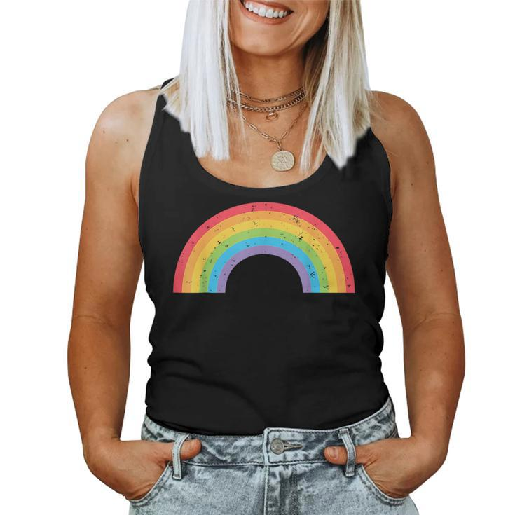 Gay Pride Vintage Rainbow Lgbtq  Women Tank Top Basic Casual Daily Weekend Graphic