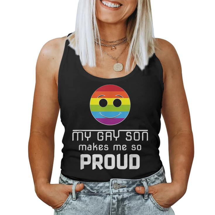 My Gay Son Makes Me Pride Proud Mom Dad Women Tank Top
