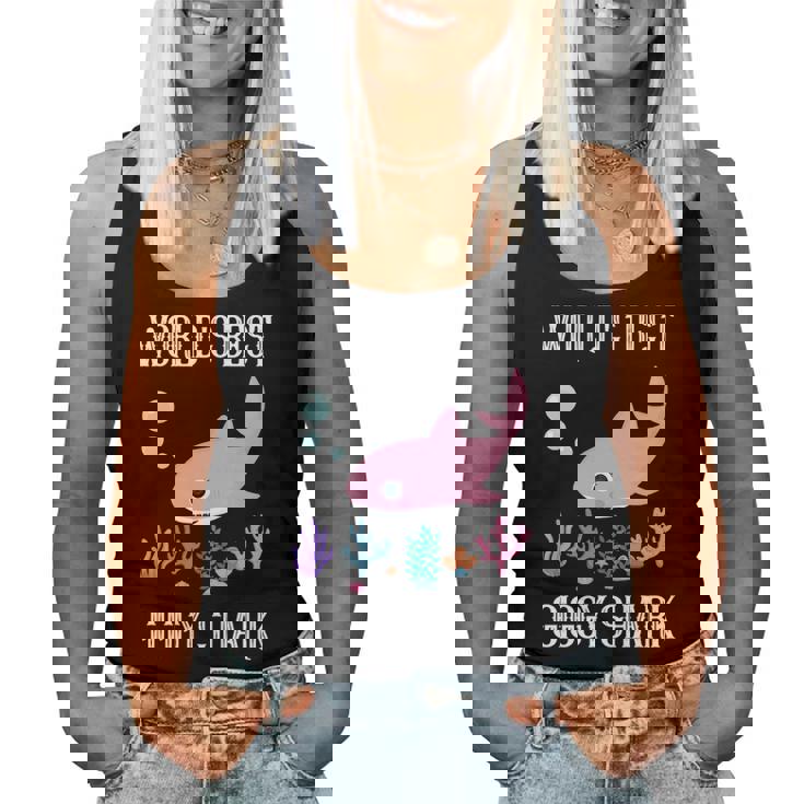 Giggy Grandma Gift Worlds Best Giggy Shark Women Tank Top Weekend Graphic