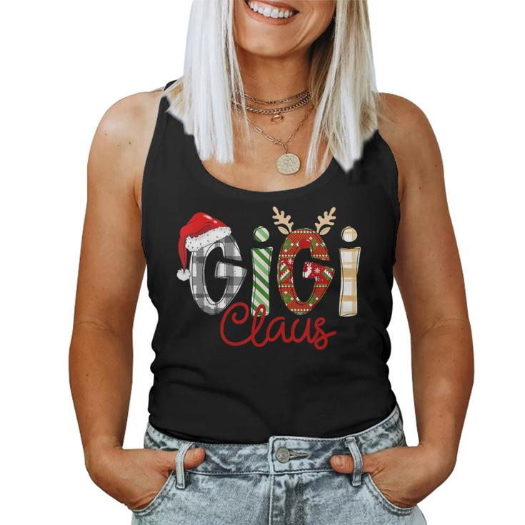 Gigi Claus Reindeer Christmas Idea For Grandma Nana Mimi Women Tank Top