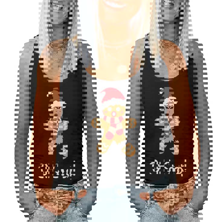 Gingerbread Cute Christmas Oh Snap Women Tank Top