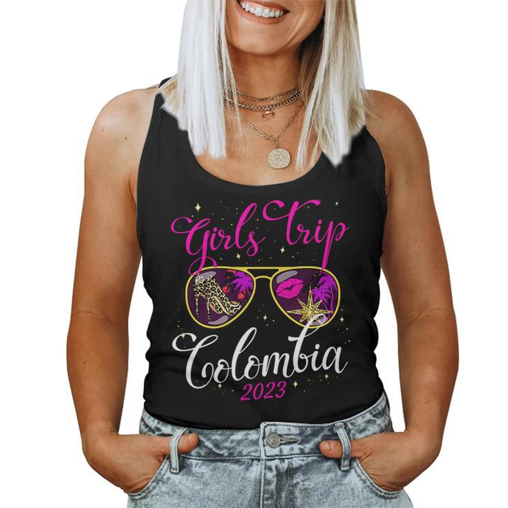 Girls Trip Colombia 2023 For Women Weekend Birthday Women Tank Top Weekend Graphic