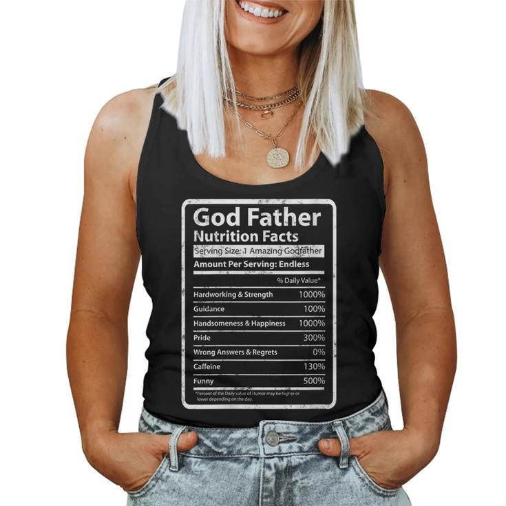 Godfather Nutrition Facts For Grandpa Godfather Women Tank Top