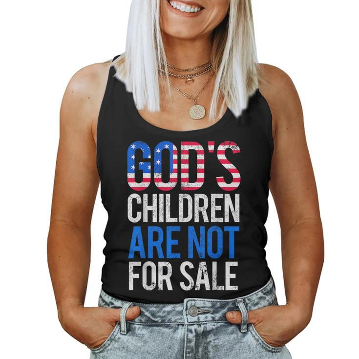 Gods Children Are Not For Sale Political Political Women Tank Top