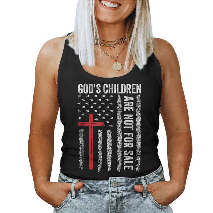 Gods Children Are Not For Sale Vintage Gods Children Quote  Women Tank Top