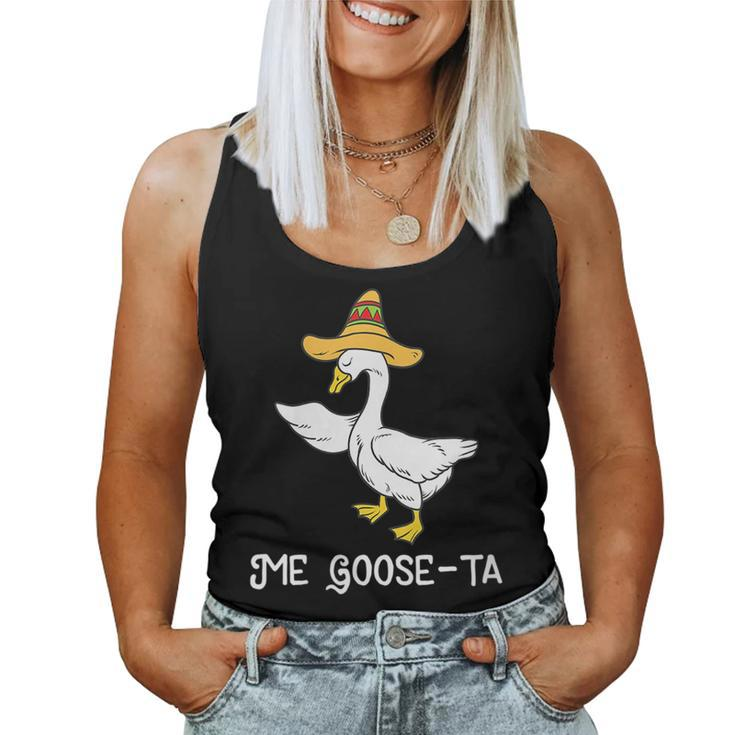 Me Goose-Ta Mexican Spanish Goose Pun Women Tank Top