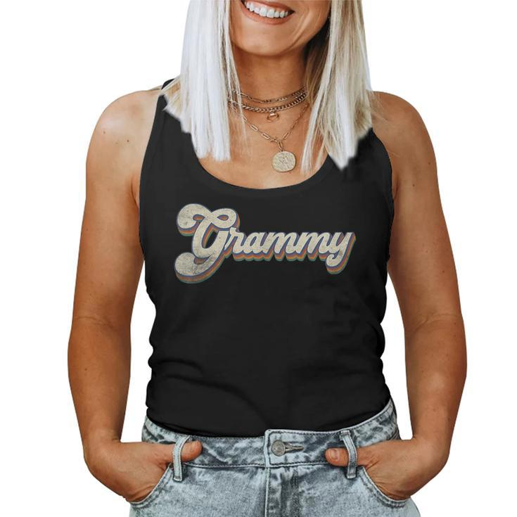 Grammy Gifts For Grandma Retro Vintage Mothers Day Grammy  Women Tank Top Basic Casual Daily Weekend Graphic