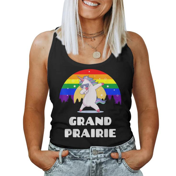 Grand Prairie Texas Lgbtq Gay Pride Rainbow Women Tank Top