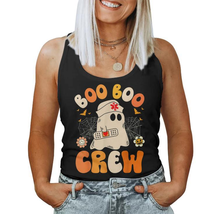 Groovy Boo Boo Crew Nurse Ghost Halloween Nursing Women Tank Top