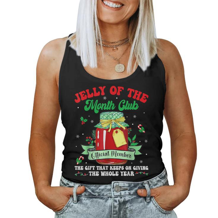 Groovy Christmas Jelly Of The Month Club Vacation Xmas Pjs Women Tank Top