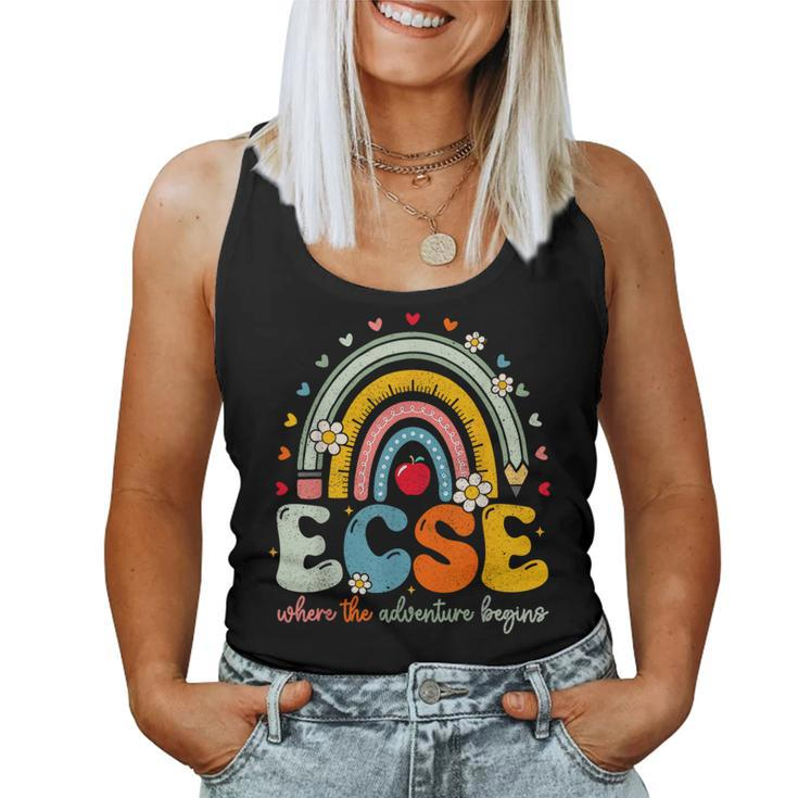 Groovy Cute Early Childhood Special Education Sped Ecse Crew Women Tank Top